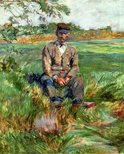 A Laborer at Celeyran by Henri de Toulouse Lautrec